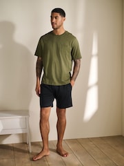 Neutral/Khaki Green - Komplet 2 kratkih pižam iz džersija - Slika 8 iz 13