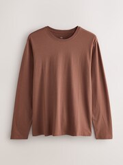 Rust Orange/Navy Blue Long Sleeve Thermal Fleece Pyjamas Set - Image 2 of 5