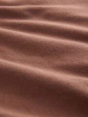 Rust Orange/Navy Blue Long Sleeve Thermal Fleece Pyjamas Set - Image 5 of 5