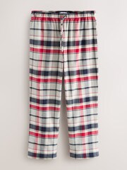 Navy Blue/Grey Check Woven Short Sleeve Pyjamas Set - Image 3 of 5