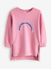 Pink Sweat Zip Dress - Image 1 of 1