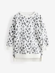Multi All-Over Animal Printed Sweat Zip Dress - Image 1 of 1