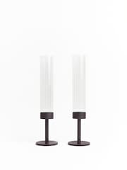 Sixty3 Styled Bronze Serenity Candle Hurricanes - Image 7 of 10