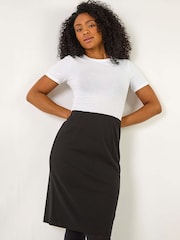 Roman Black Petite Stretch Pencil Skirt - Image 1 of 5