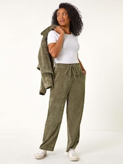 Roman Green Petite Corduroy Stretch Trousers - Image 1 of 5