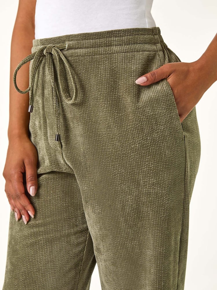 Roman Green Petite Corduroy Stretch Trousers - Image 5 of 5