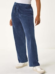 Azul - Roman Petite Corduroy Stretch Trousers - Imagen 4 de 5