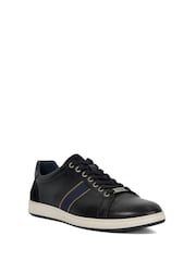 Dune London Black Trint Webbing Stripe Retro Trainers - Image 3 of 6