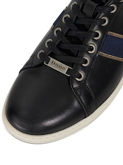 Dune London Black Trint Webbing Stripe Retro Trainers - Image 6 of 6