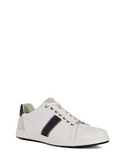 Dune London White Trint Webbing Stripe Retro Trainers - Image 2 of 6