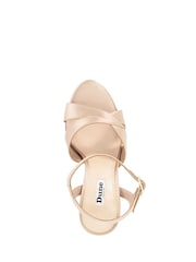 Dune London Natural Mayve Cutout Satin Platform Heels - Image 5 of 6