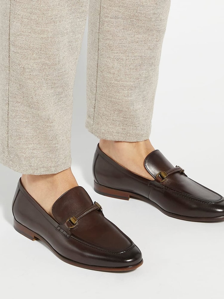 rjava - Dune London Mokasini Scilly Woven Trim - Slika 1 iz 6