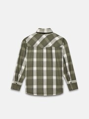 Mint Velvet Khaki Green Western Checked Shirt - Image 7 of 7