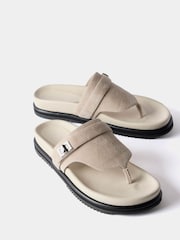 Mint Velvet White Chunky Flip Flop Sandals - Image 2 of 2