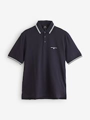 Armani Exchange Regular Fit Tipped Detail Polo Shirt - Image 1 of 1