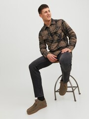 JACK & JONES Black Mike Original Tapered Jeans - Image 3 of 5