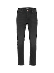 JACK & JONES Black Mike Original Tapered Jeans - Image 4 of 5