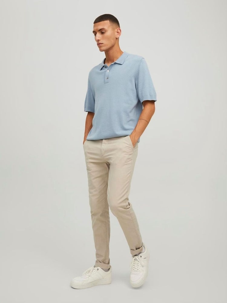 JACK & JONES Natural Marco Trousers - Image 1 of 5