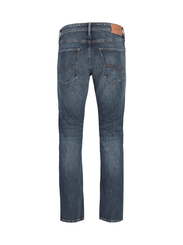 JACK & JONES Blue Mike Original Tapered Jeans - Image 7 of 7 JACK & JONES Blue Mike Original Tapered Jeans - Image 7 of 7