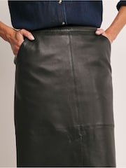 Anthology By JD Williams Black Leather Midi Skirt - Image 2 of 4