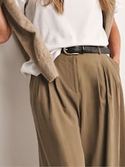 Anthology By JD Williams Natural Premium Super Wide Leg Trousers - Image 4 of 5