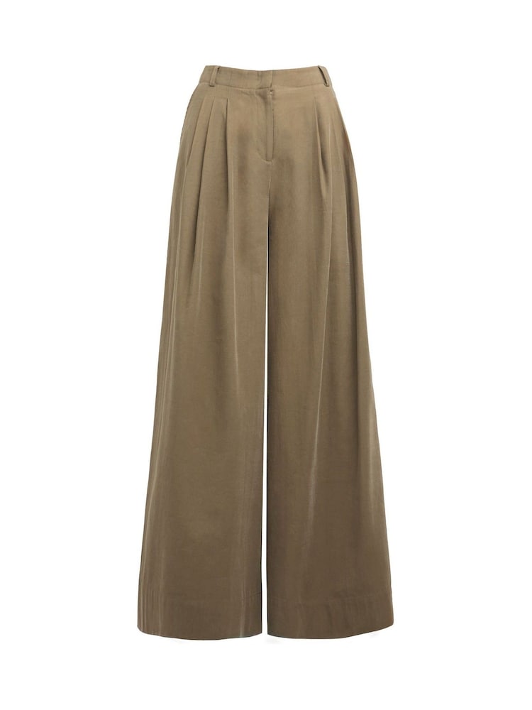 Anthology By JD Williams Natural Premium Super Wide Leg Trousers - Image 5 of 5 Anthology By JD Williams Natural Premium Super Wide Leg Trousers - Image 5 of 5