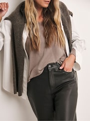 Anthology By JD Williams Black Leather Trousers - Image 4 of 5