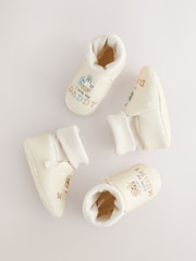Neutral I Love Mummy/Daddy Baby Sock Top Bootie Shoes (0-18mths) - Image 2 of 7
