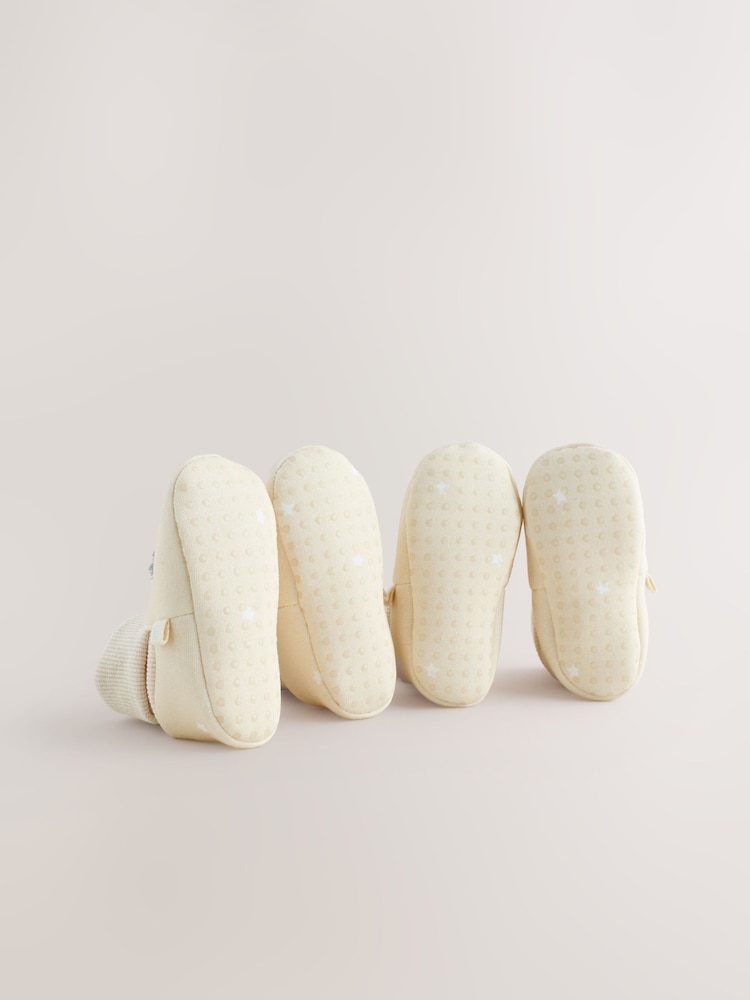 Neutral I Love Mummy/Daddy Baby Sock Top Bootie Shoes (0-18mths) - Image 5 of 7