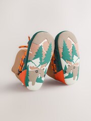 Neutral Colour Block Baby Quilted Snow Boots (0-2mths) - Image 4 of 7