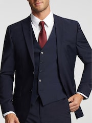 Ted Baker Tailoring premium marineblauw Panama slim fit kostuumjasje - Image 1 of 6