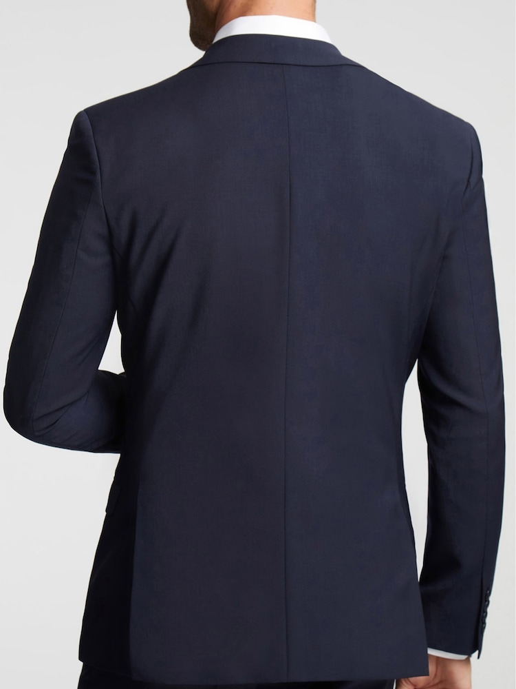 Ted Baker Tailoring premium marineblauw Panama slim fit kostuumjasje - Image 2 of 6