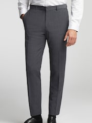 Ted Baker Tailoring Charcoal Grey Prem Panama Slim Suit Trousers - Image 1 of 4