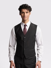 Ted Baker Tailoring Premium Black Panama Slim Waistcoat - Image 1 of 3