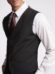 Ted Baker Tailoring Premium Black Panama Slim Waistcoat - Image 3 of 3