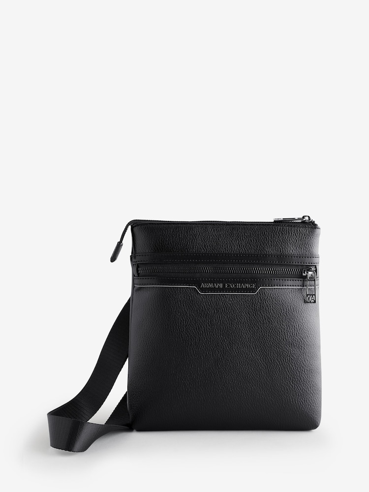 Armani Exchange Logo Cross-Body Black Bag - Image 1 of 6 Armani Exchange Logo Cross-Body Black Bag - Image 1 of 6