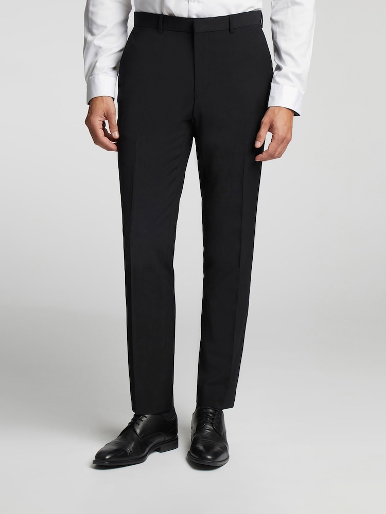 Ted Baker Tailoring Premium Panama Slim Suit Black Trousers - Image 1 of 4