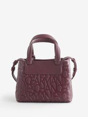 Armani Exchange Burgundy Red Logo Tote Bag - Imagen 2 de 6
