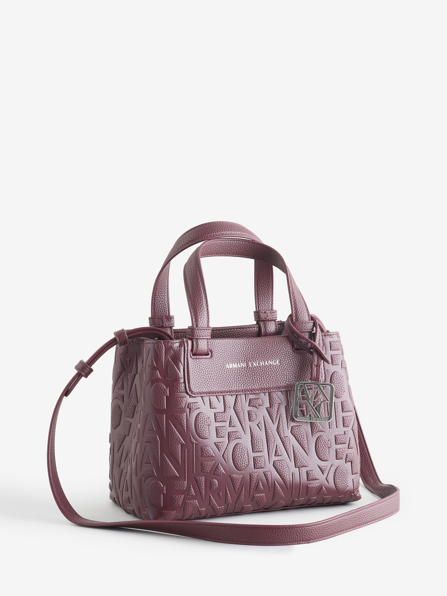 Buy Armani Exchange Burgundy Red Logo Tote Bag from Next USA