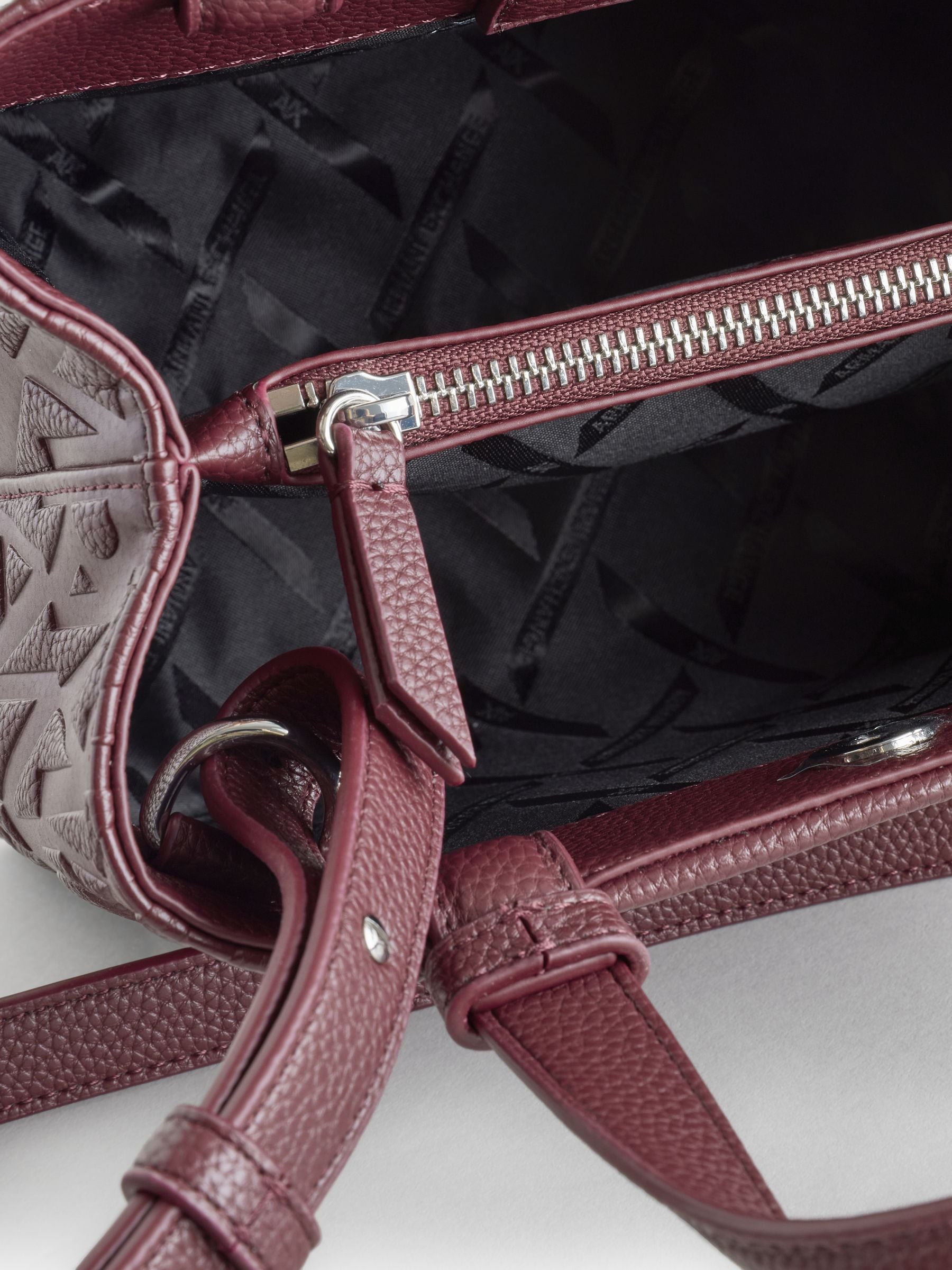 Buy Armani Exchange Burgundy Red Logo Tote Bag from Next USA