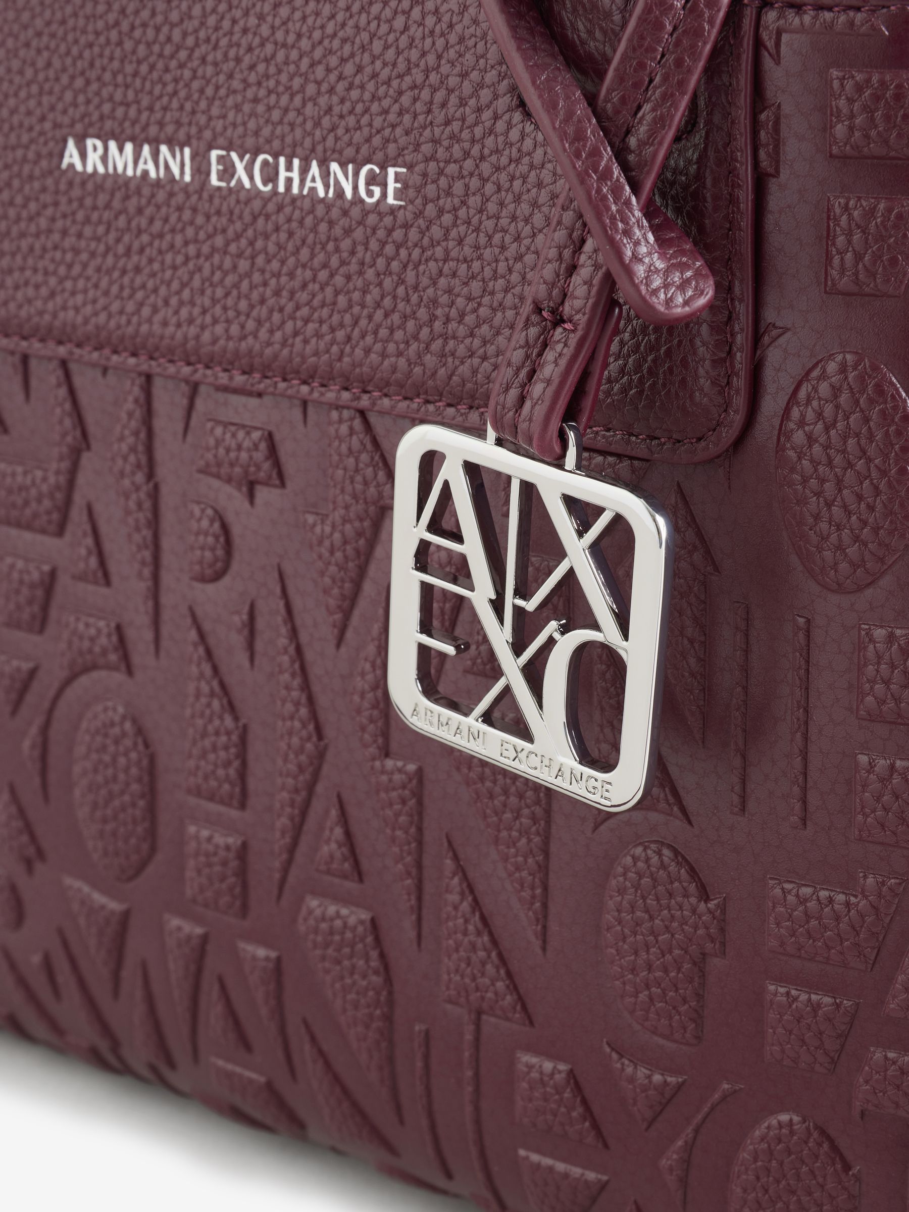 Buy Armani Exchange Burgundy Red Logo Tote Bag from Next USA