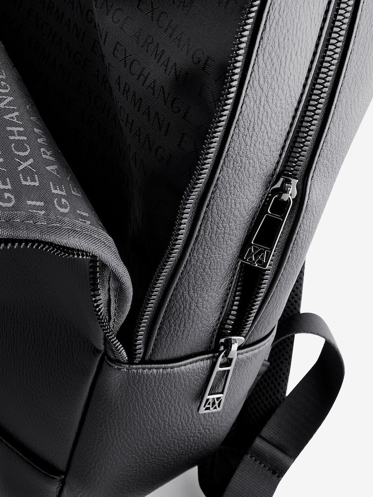 Buy Armani Exchange Black Logo Backpack from Next USA
