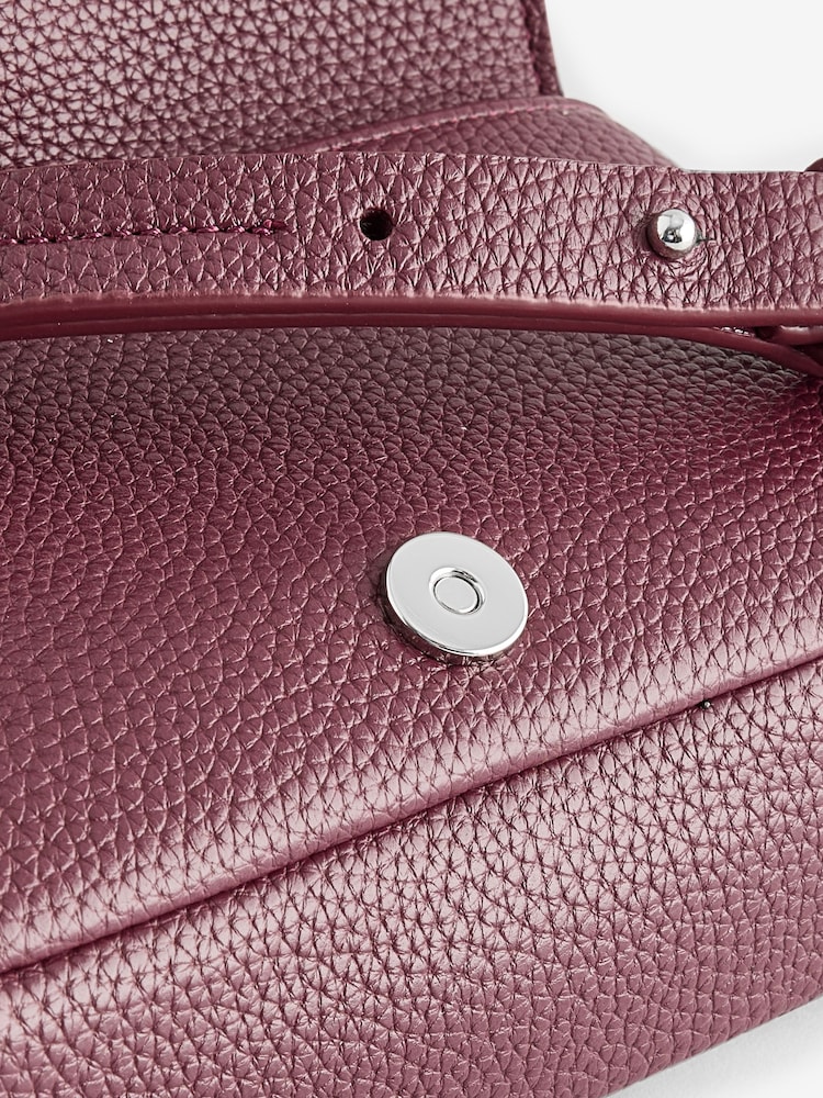 Armani Exchange Burgundy Red Logo Cross-Body Bag - Image 5 of 5
