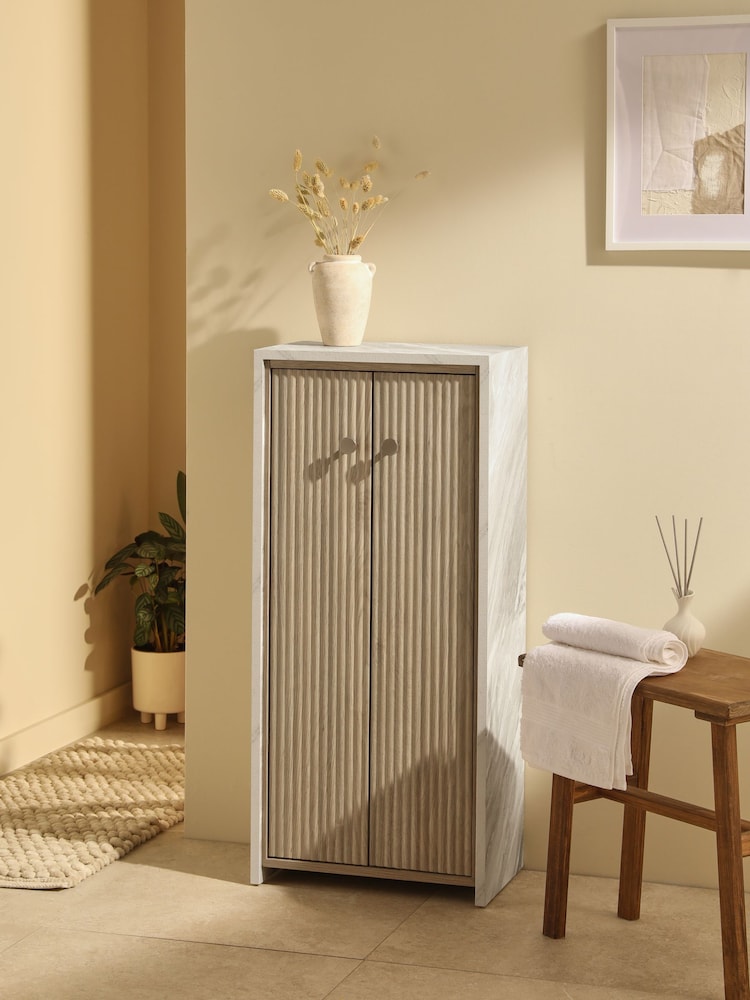 Natural Rib Kendrick Storage Console Cabinet - Image 1 of 5