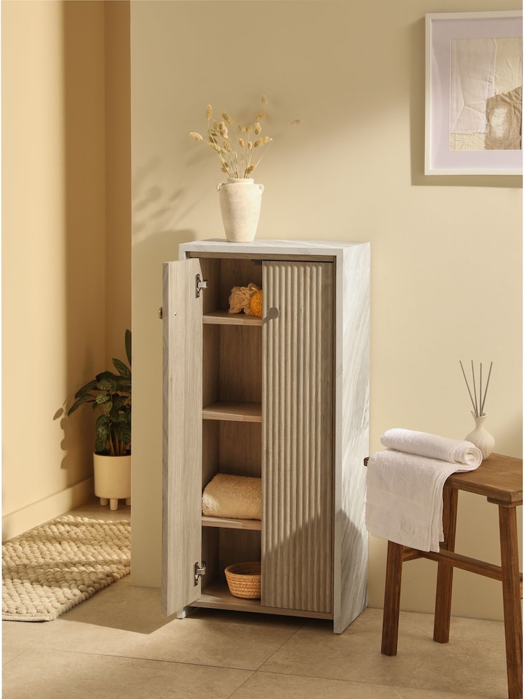 Natural Rib Kendrick Storage Console Cabinet - Image 2 of 5