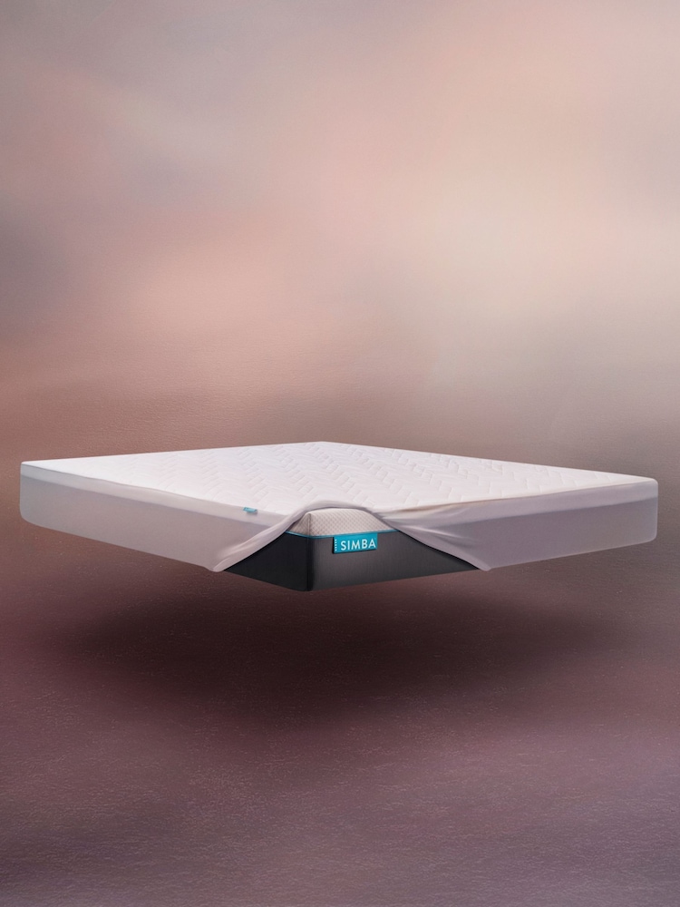 Simba Mattress 100% Cotton White Protector - Image 1 of 3