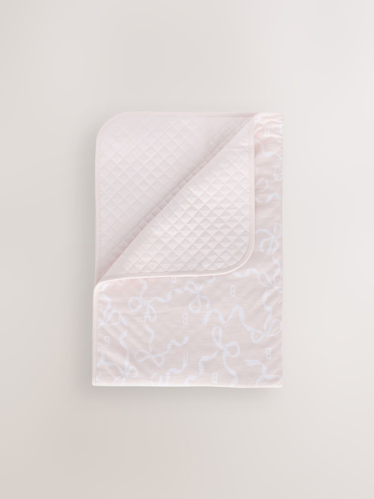 Baker by Ted Baker All-Over Bow Print Blanket - Image 2 of 5