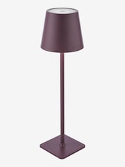 Dar Lighting Satin Purple Derrick Rechargeable Outdoor USB Table Lamp - Image 4 of 8