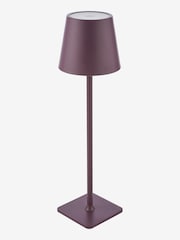 Dar Lighting Satin Purple Derrick Rechargeable Outdoor USB Table Lamp - Image 5 of 8