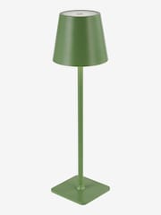 Dar Lighting Satin Green Derrick Rechargeable Outdoor USB Table Lamp - Image 4 of 8